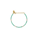 Bracelet Amante Agate Verte/Nacre Blanche