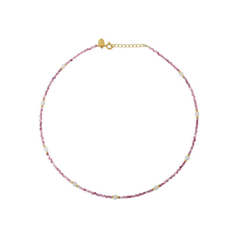 Amantetourmaline Necklace Pink/White Mother-of-Pearl