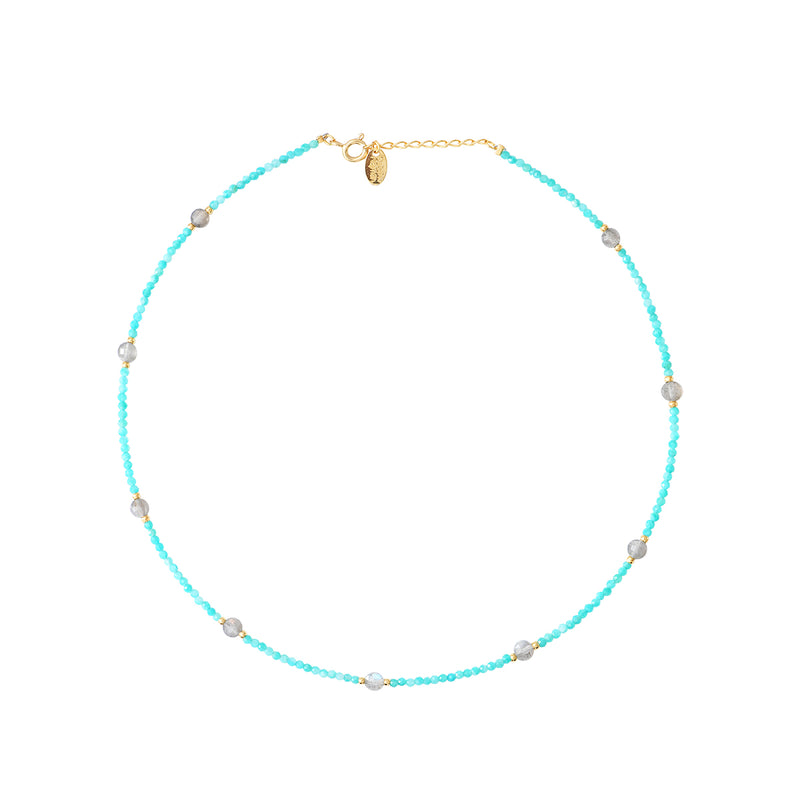 Collier Amante Amazonite/Labradorite