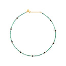 Collier Amante Agate Verte/Onyx