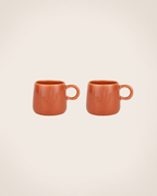 Amarelo - Lot De 2 Tasses - Terre Cuite