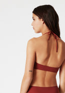 Top de bikini de triángulo Amaretto - Auburn
