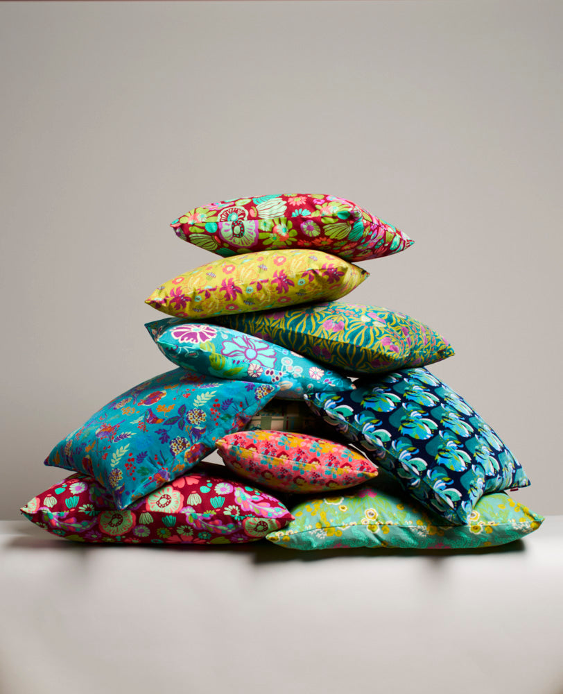 Rectangular Cushion Velvet - Holy red clay