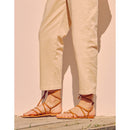 Reiko - Pantalon Chino Highwaist Cropped Ambre - Light Sand - Femme