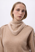 Bandana Triangle – Brushed Cashmere Bandana Amel - Beige Crème - Femme