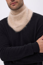 Bandana Triangle – Brushed Cashmere Bandana Amel - Beige Creme - Homme