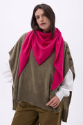 Echarpe Bandana Oversize Triangle Unie Amel - Fushia - Femme