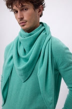 Bufanda bandana oversize triangular lisa Amel - Verde pastel - Hombre
