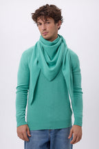 Bufanda bandana oversize triangular lisa Amel - Verde pastel - Hombre