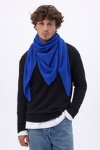 Echarpe Bandana Oversize Triangle Unie Amel - Bleu Roi - Homme