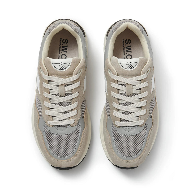 Stepney Workers Club - Sneakers Amiel S-Strike Suede Mix - Light Grey - Mixte