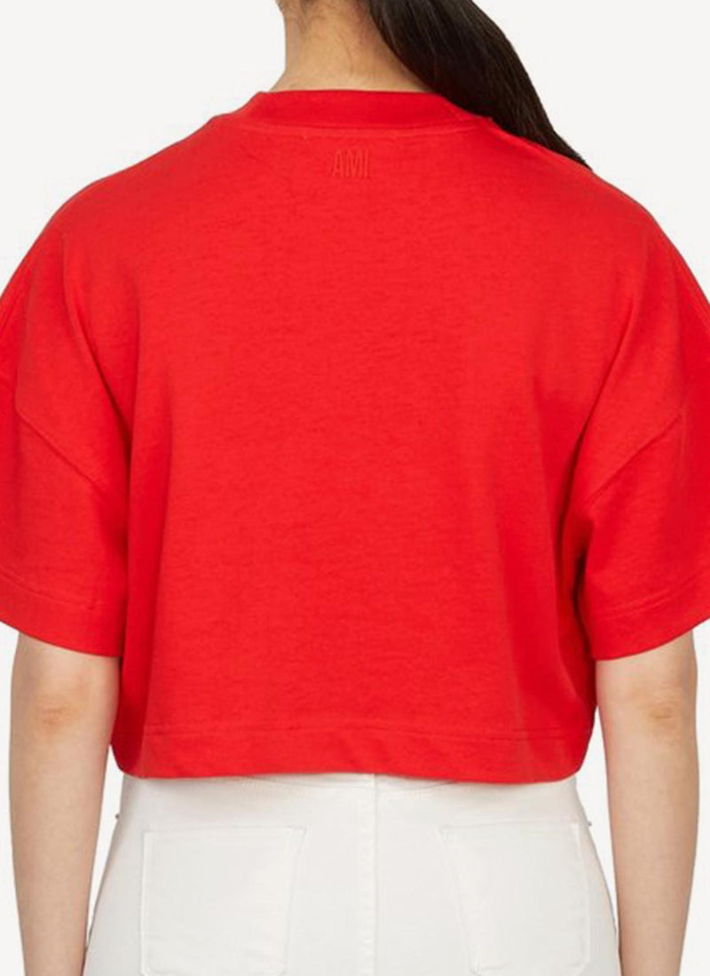 Ami - Tee Shirt - Red - Femme