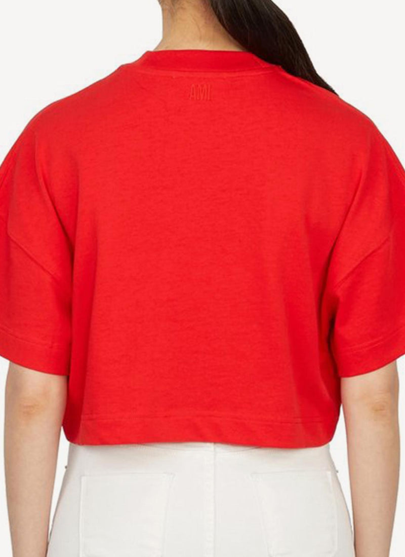 Ami - Tee Shirt - Red - Femme