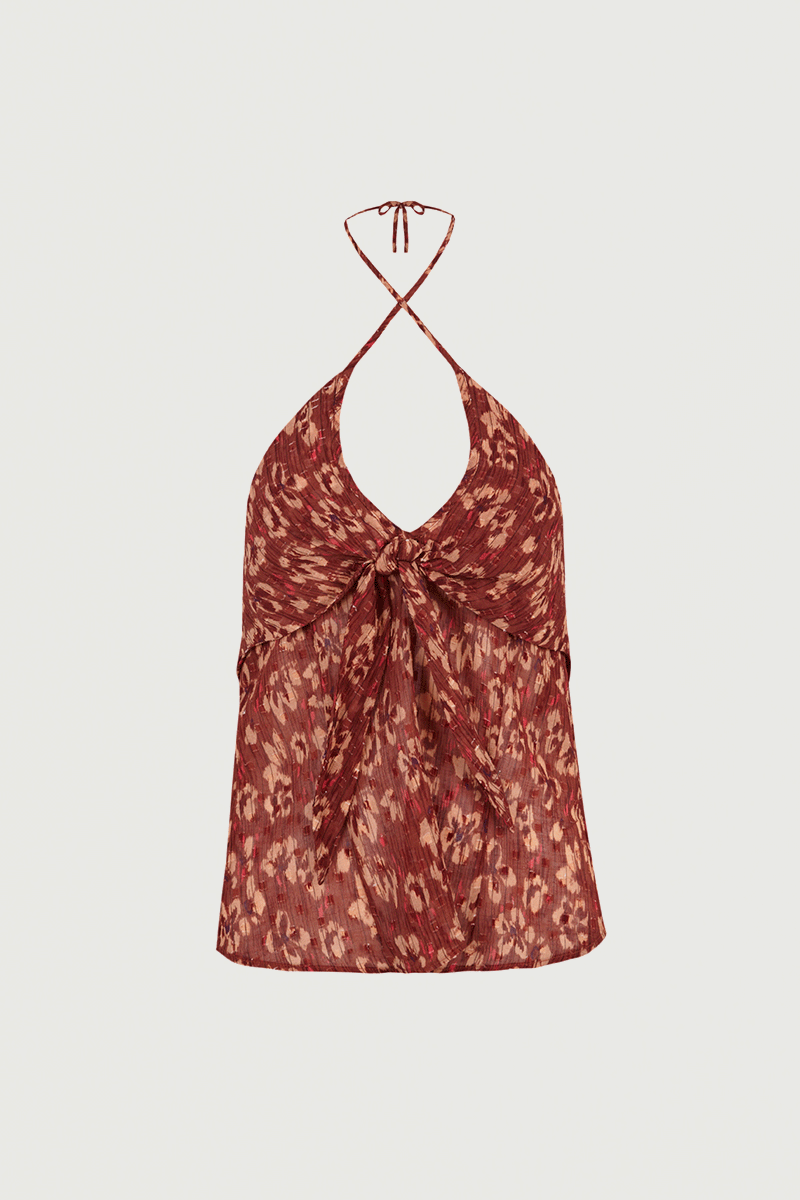 Bloom Top Brown