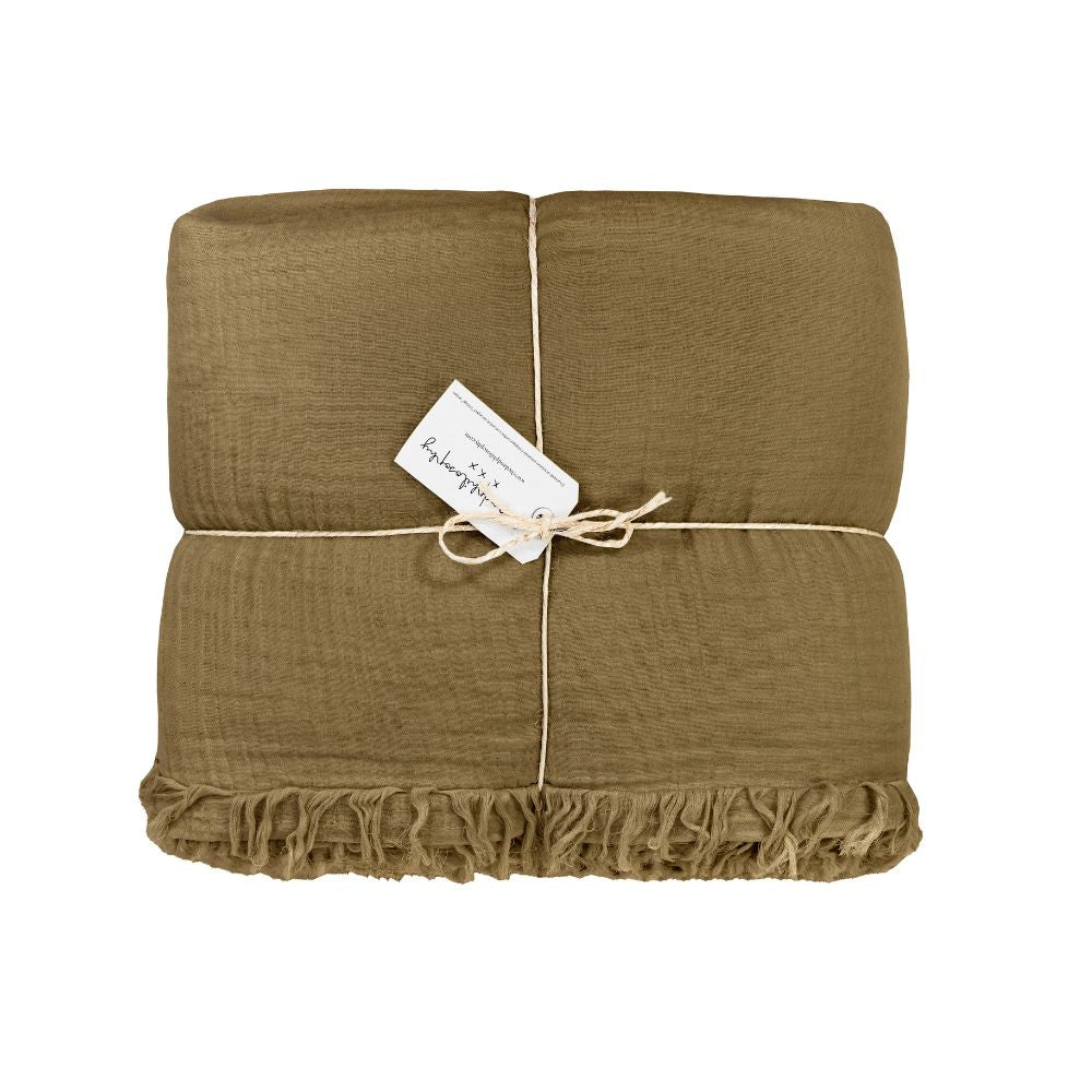 Cotton Gauze Duvet Cover Amore - Bronze