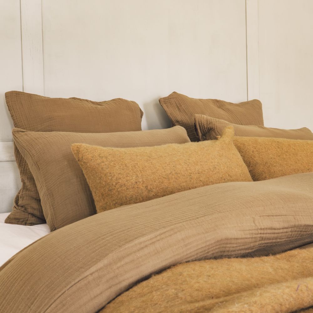 Cotton Gauze Duvet Cover Amore - Bronze