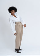 Pantalon Mocha Herringbone Trousers