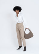 Pantalon Mocha Herringbone Trousers