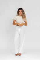 T-Shirt Gs Cropped - Beige