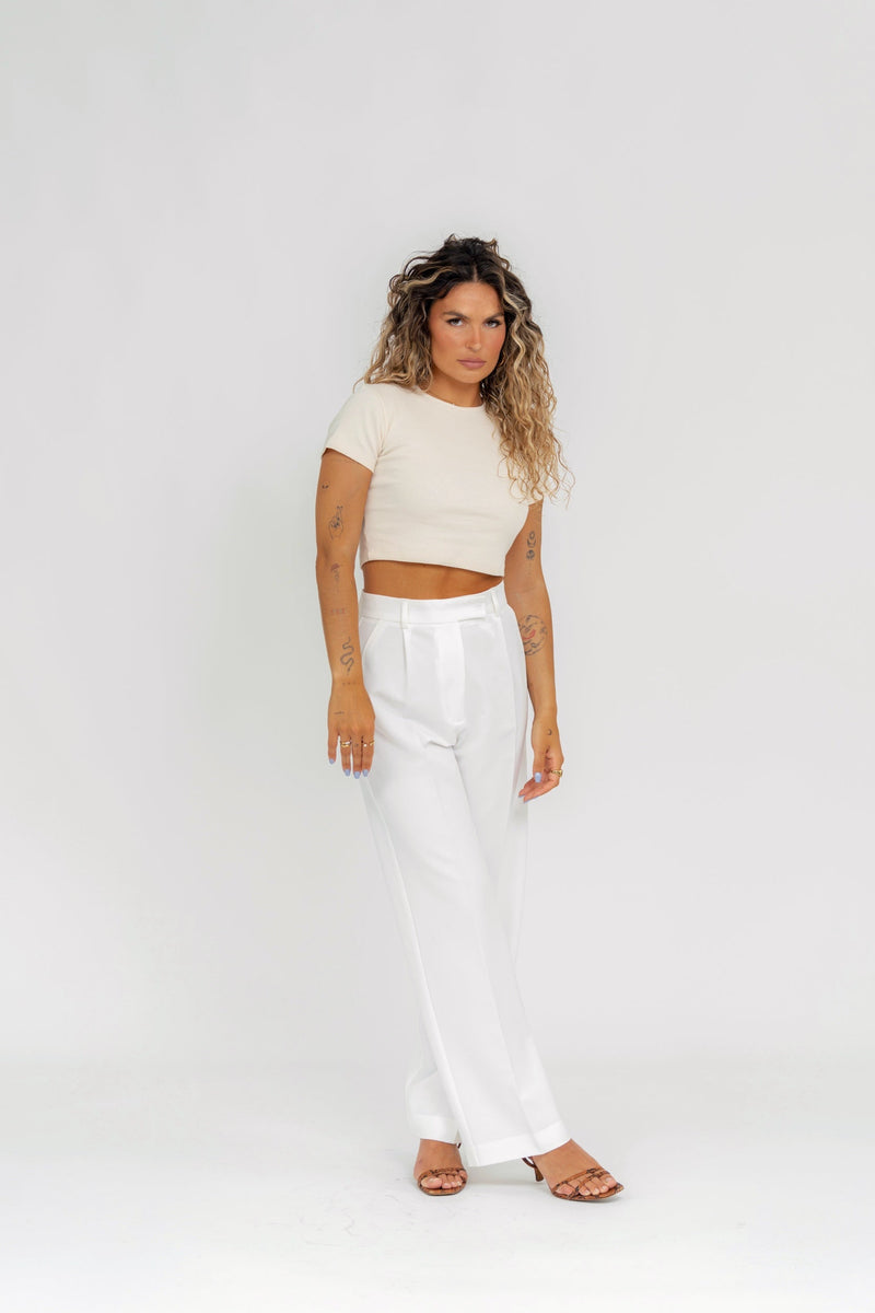 T-Shirt Gs Cropped - Beige