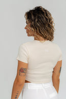 T-Shirt Gs Cropped - Beige