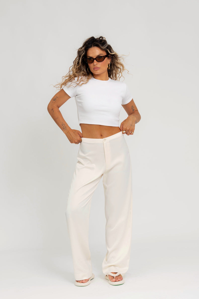 T-Shirt Gs Cropped - White