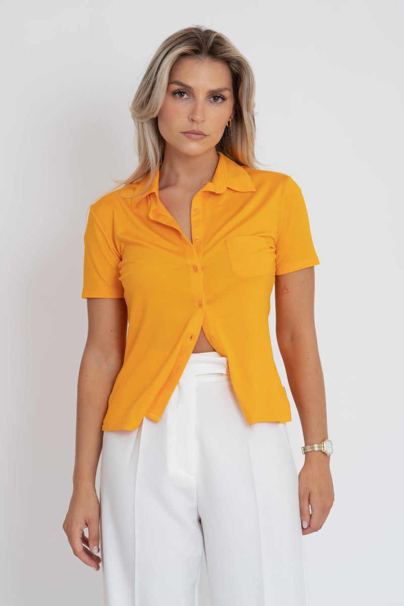 Chemise Alice Short Sleeve - Orange
