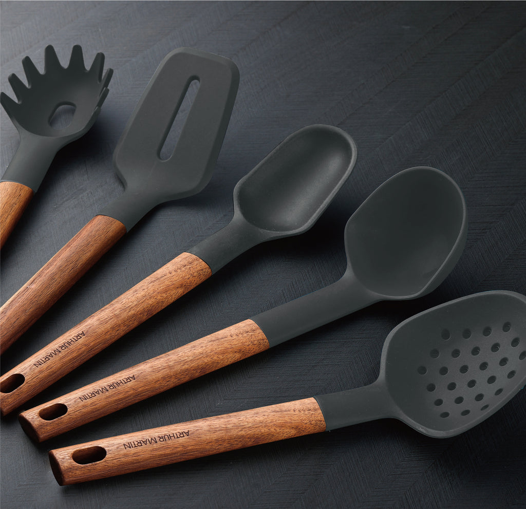 Juego de utensilios de cocina de 9 piezas - Gris
