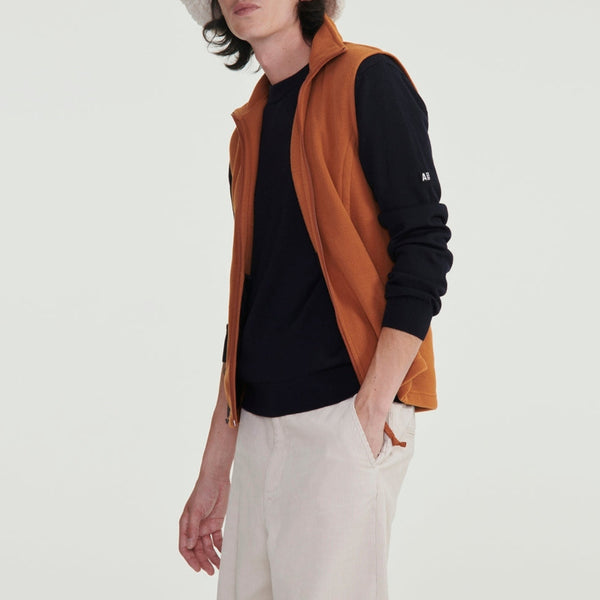 Gilet in pile - Moka - Uomo