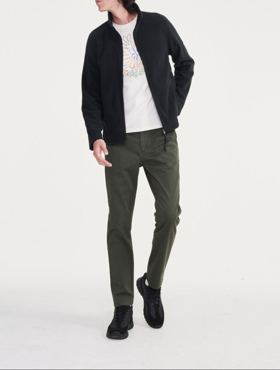 Polaire Zip Intégral - Noir - Homme