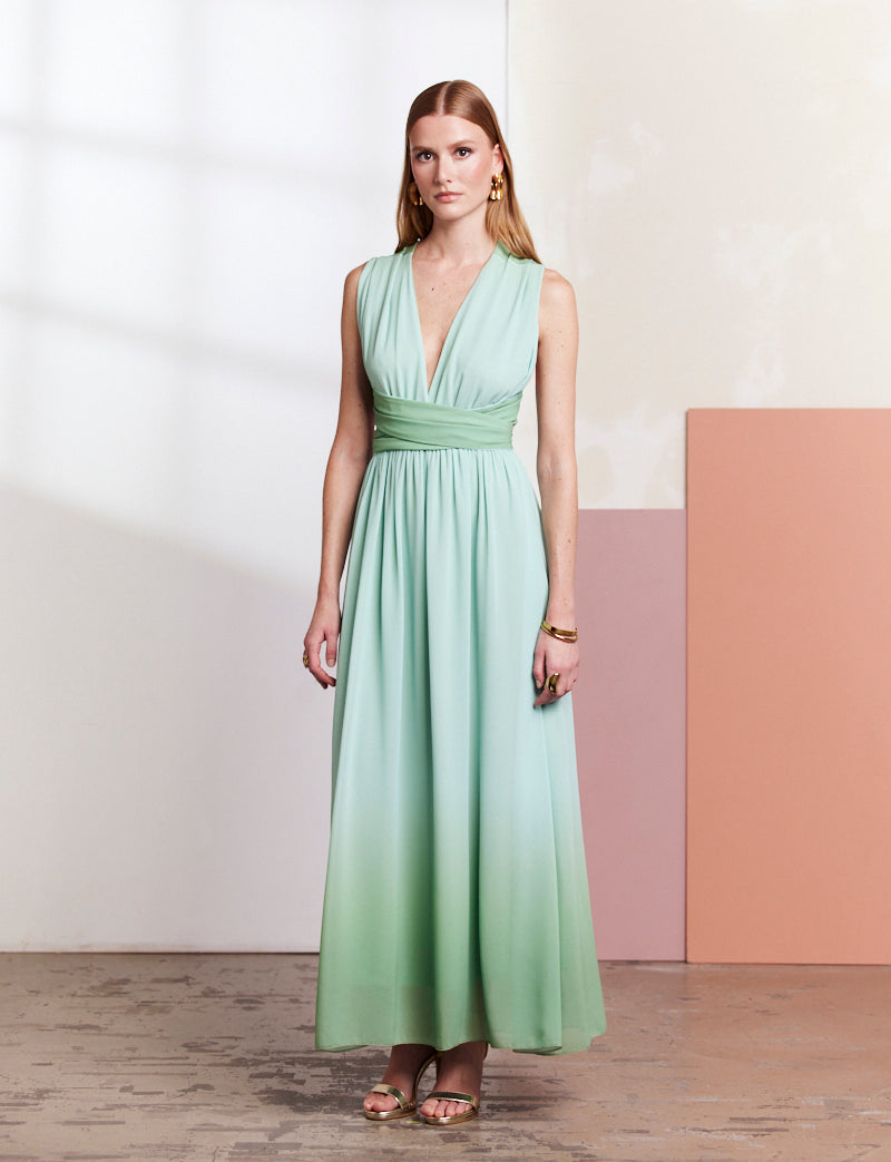 Abito Blu e Verde Emina