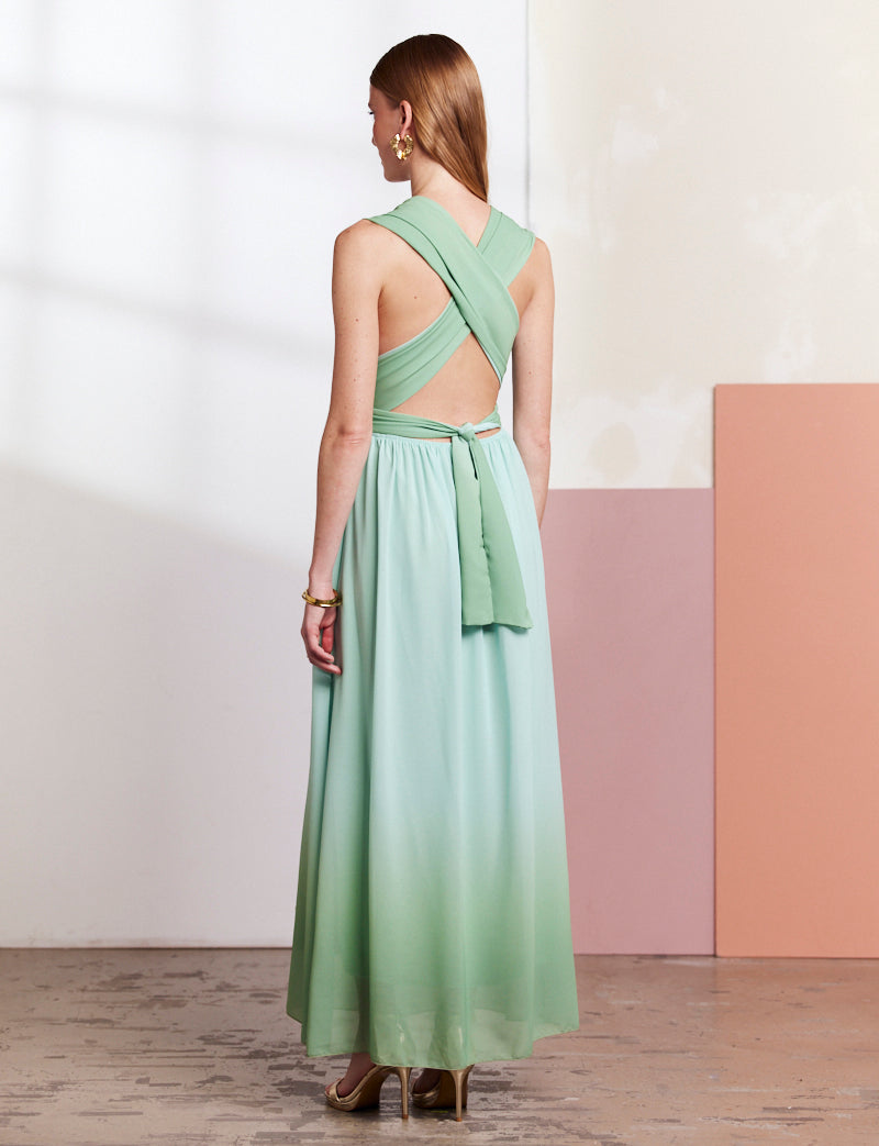 Abito Blu e Verde Emina