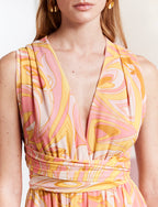 Robe Rose & Corail Emina