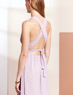 Lilac Polka-Dot Orlina Dress