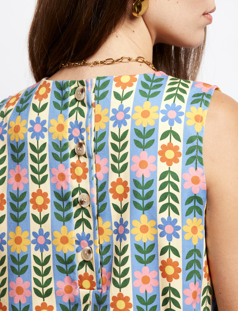 Top Rayé Fleuri Tivo