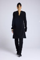 Robe Col Rond Anastasia - Noir