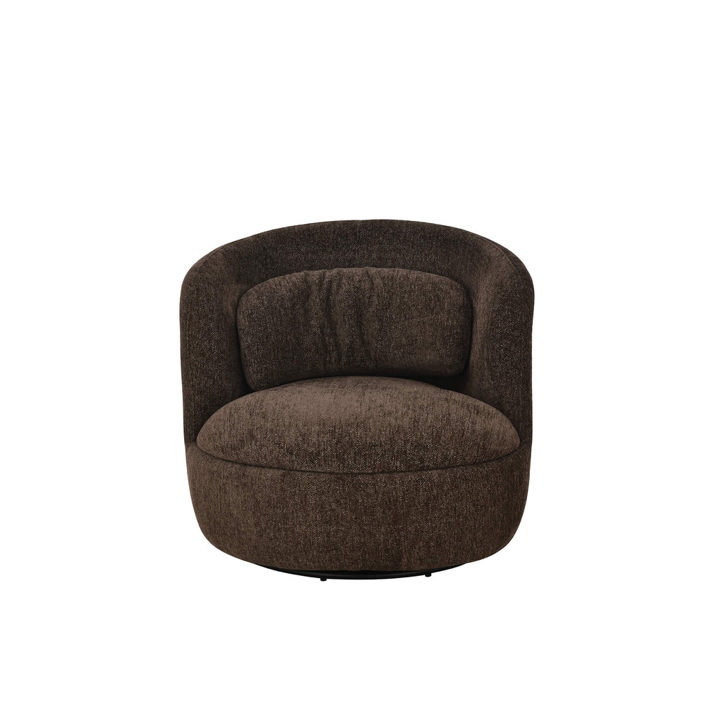 Ander - Fauteuil Pivotant - Tissu - Marron