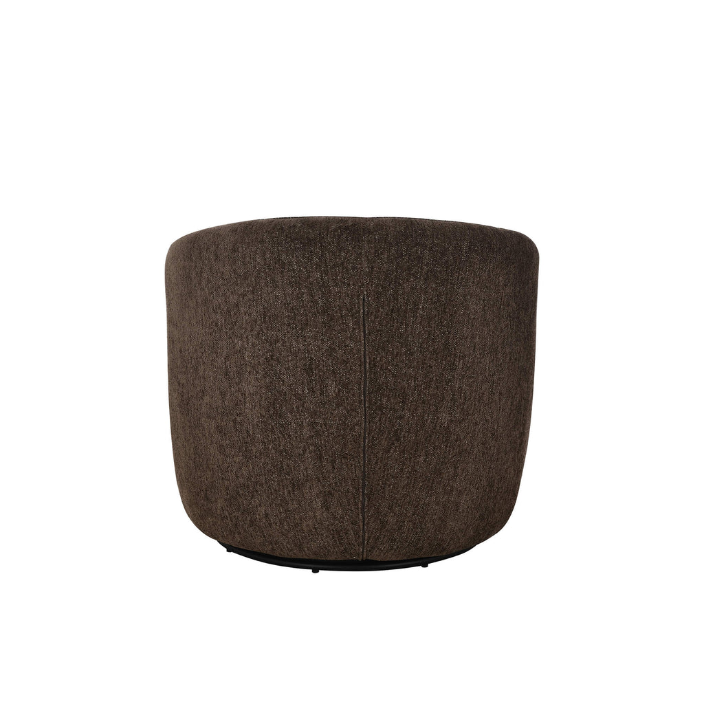 Ander - Fauteuil Pivotant - Tissu - Marron