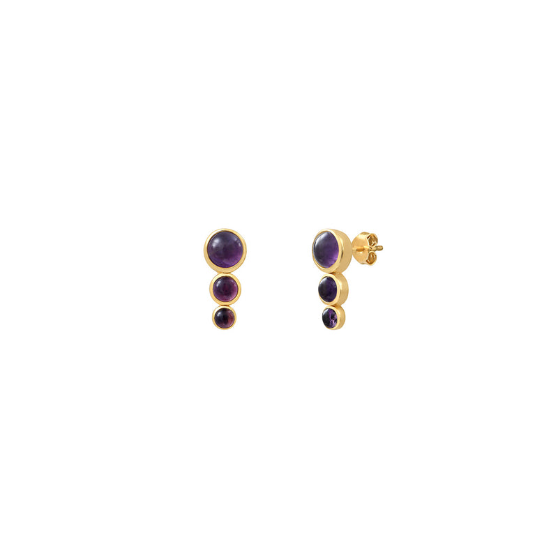 Boucles D'Oreilles Andrea Amethyste