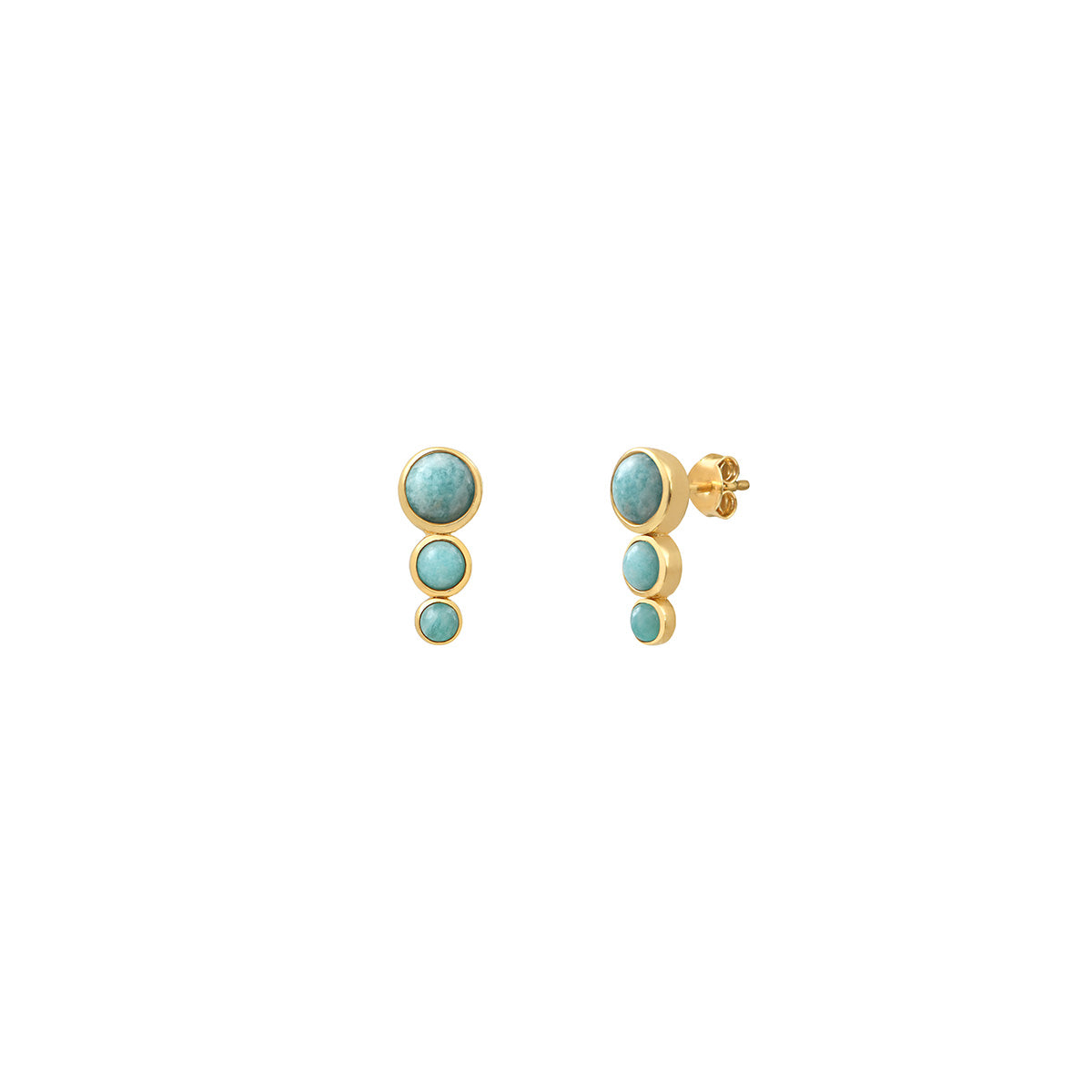 Boucles D'Oreilles Andrea Amazonite