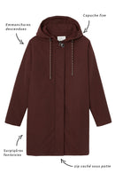 Parka Oversize Prune En Coton Majoritaire