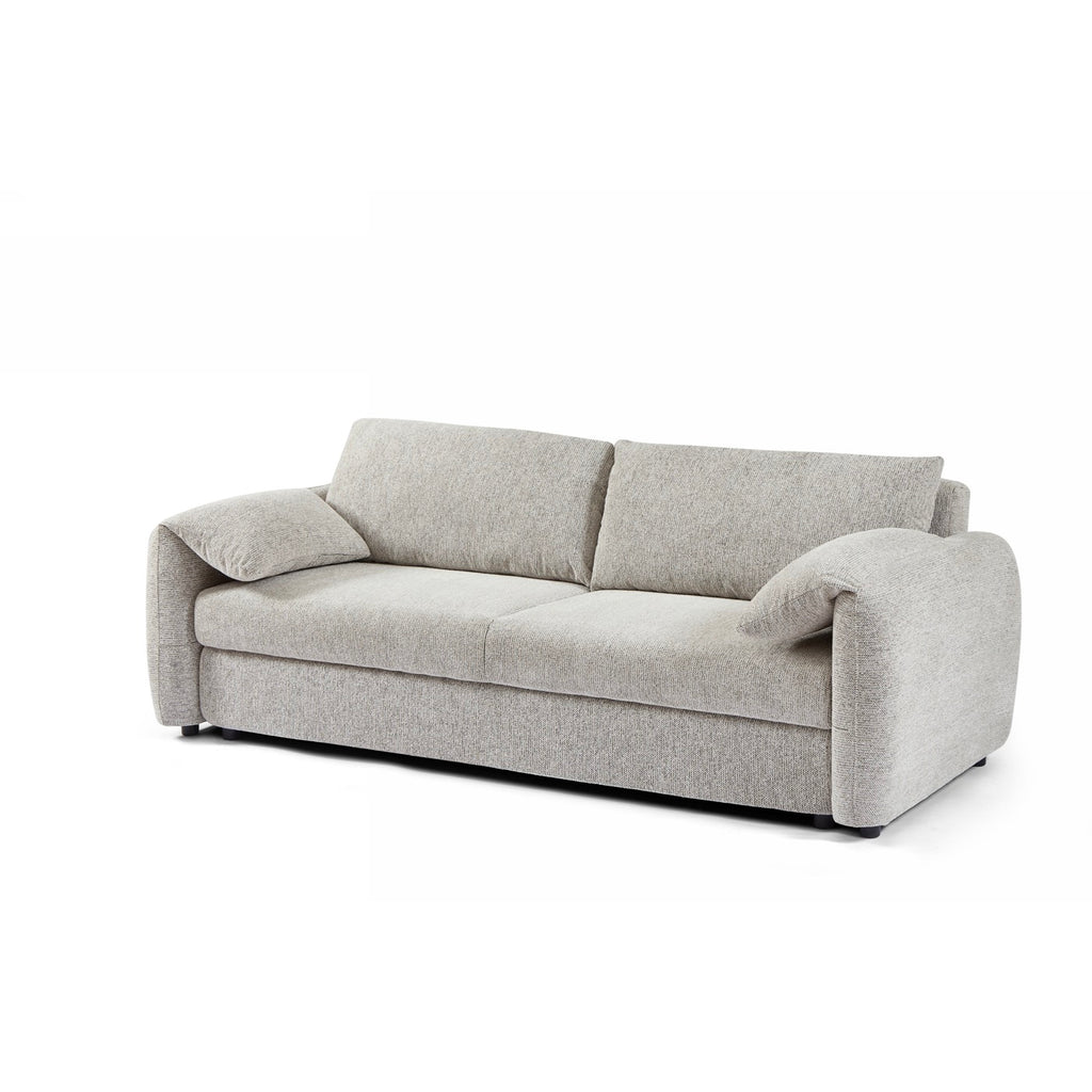 Angea - Divano lineare trasformabile a 3 posti - Beige