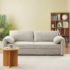 Angea - Divano lineare trasformabile a 3 posti - Beige