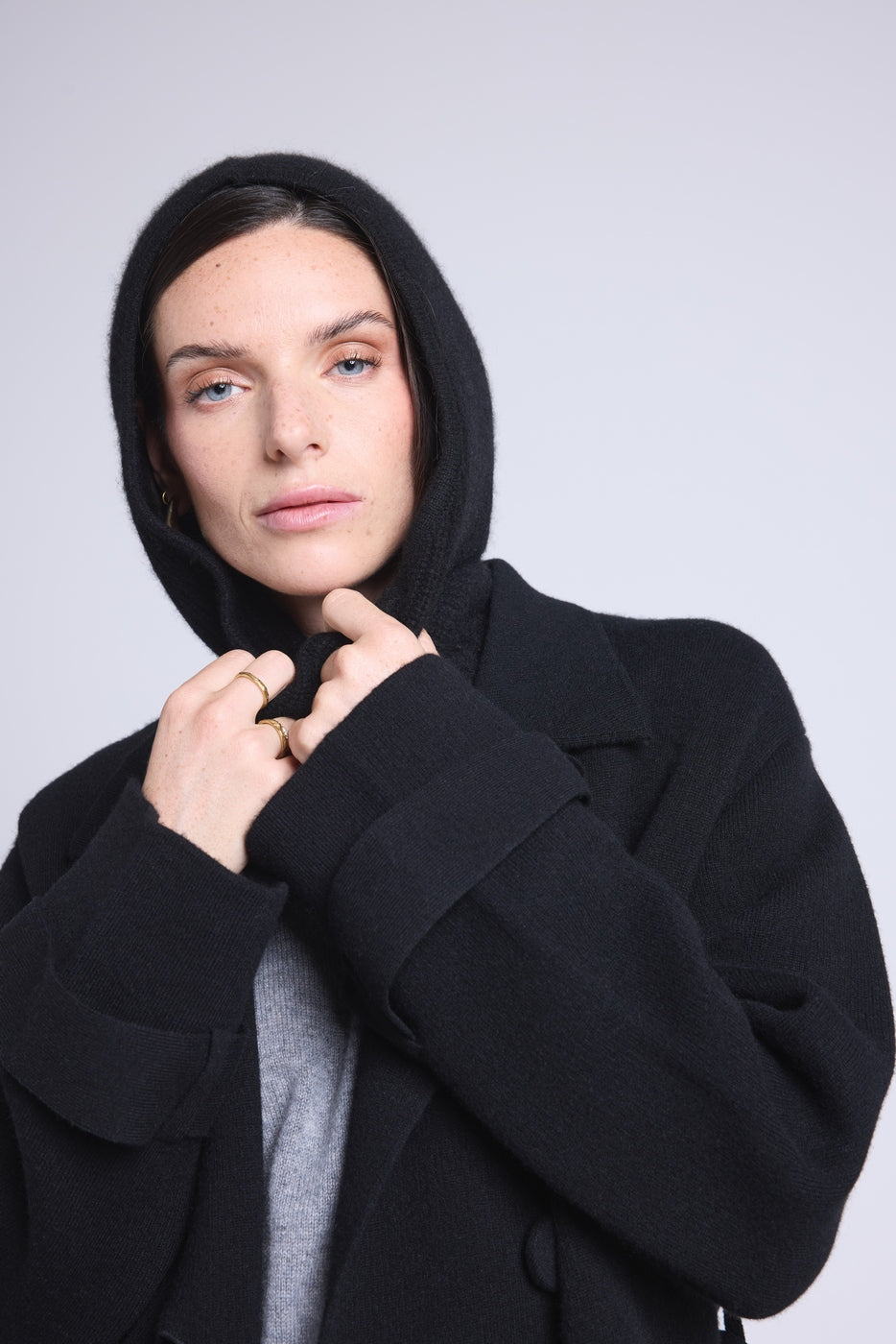 Angela Unisex Balaclava Scarf - Black - Unisex