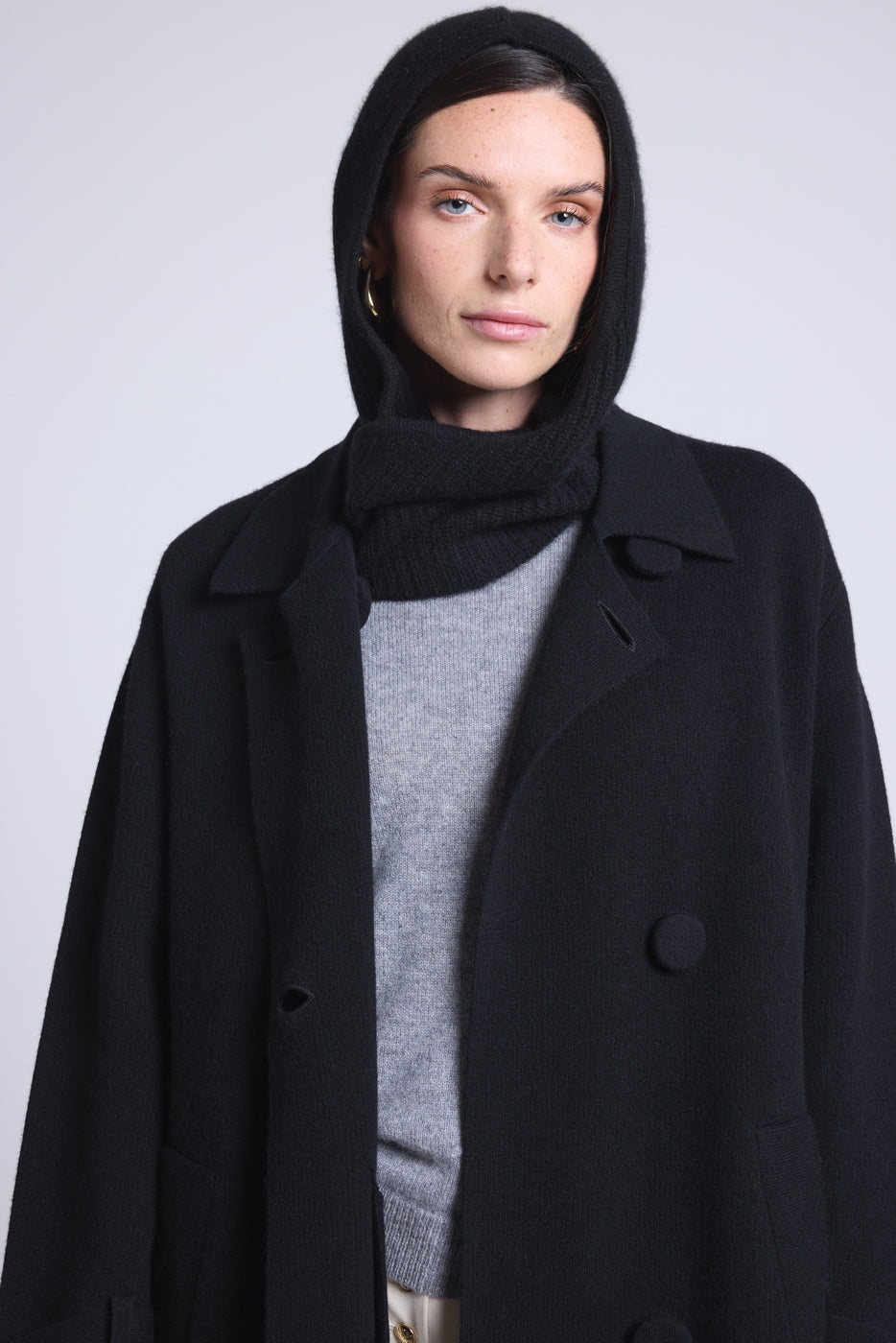 Angela Unisex Balaclava Scarf - Black - Unisex