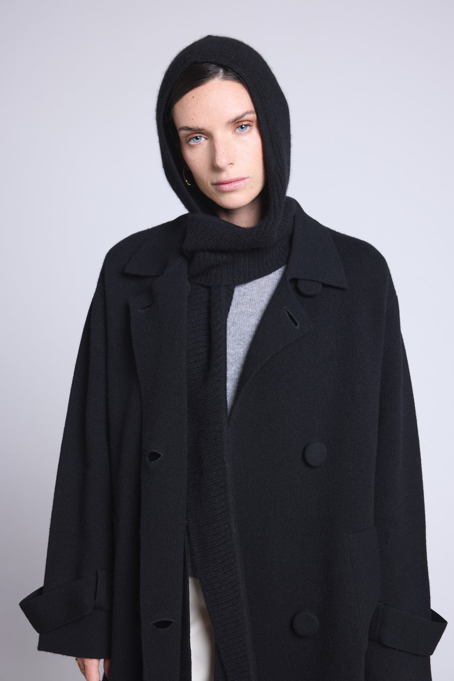Angela Unisex Balaclava Scarf - Black - Unisex