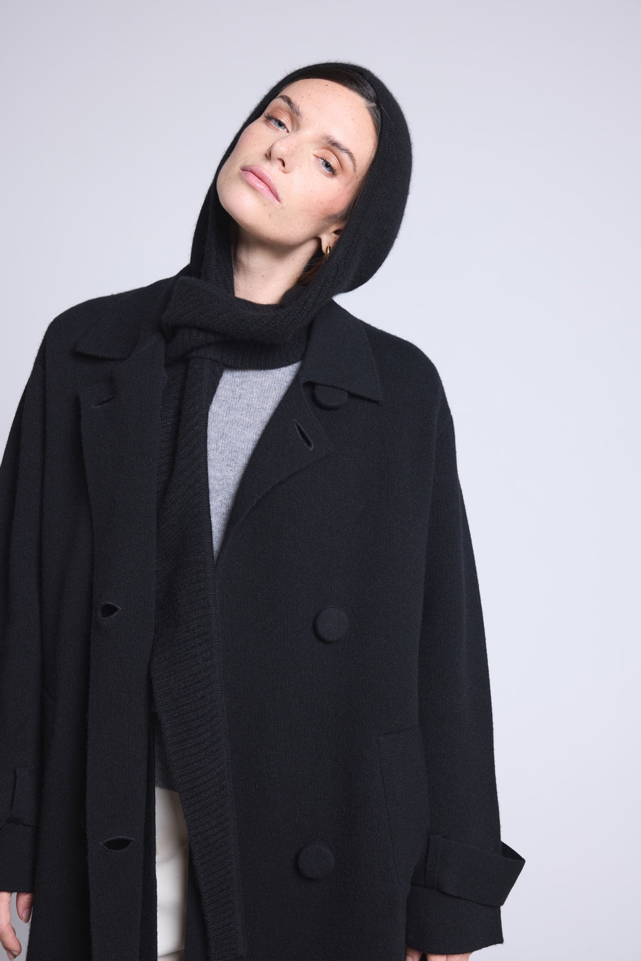 Angela Unisex Balaclava Scarf - Black - Unisex