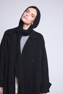 Cagoule Echarpe Unisexe Angela - Noir - Mixte