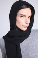 Cagoule Echarpe Unisexe Angela - Noir - Mixte