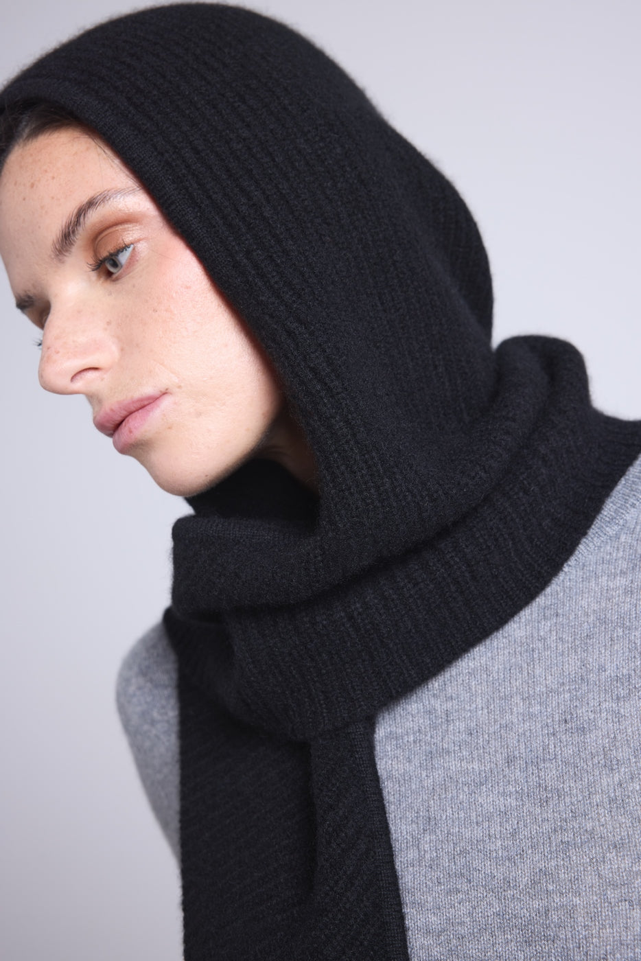 Angela Unisex Balaclava Scarf - Black - Unisex